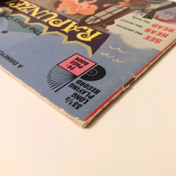 Vintage 1970 Disney The Story of Rapunzel Book Only  No Record - Picture 4 of 16